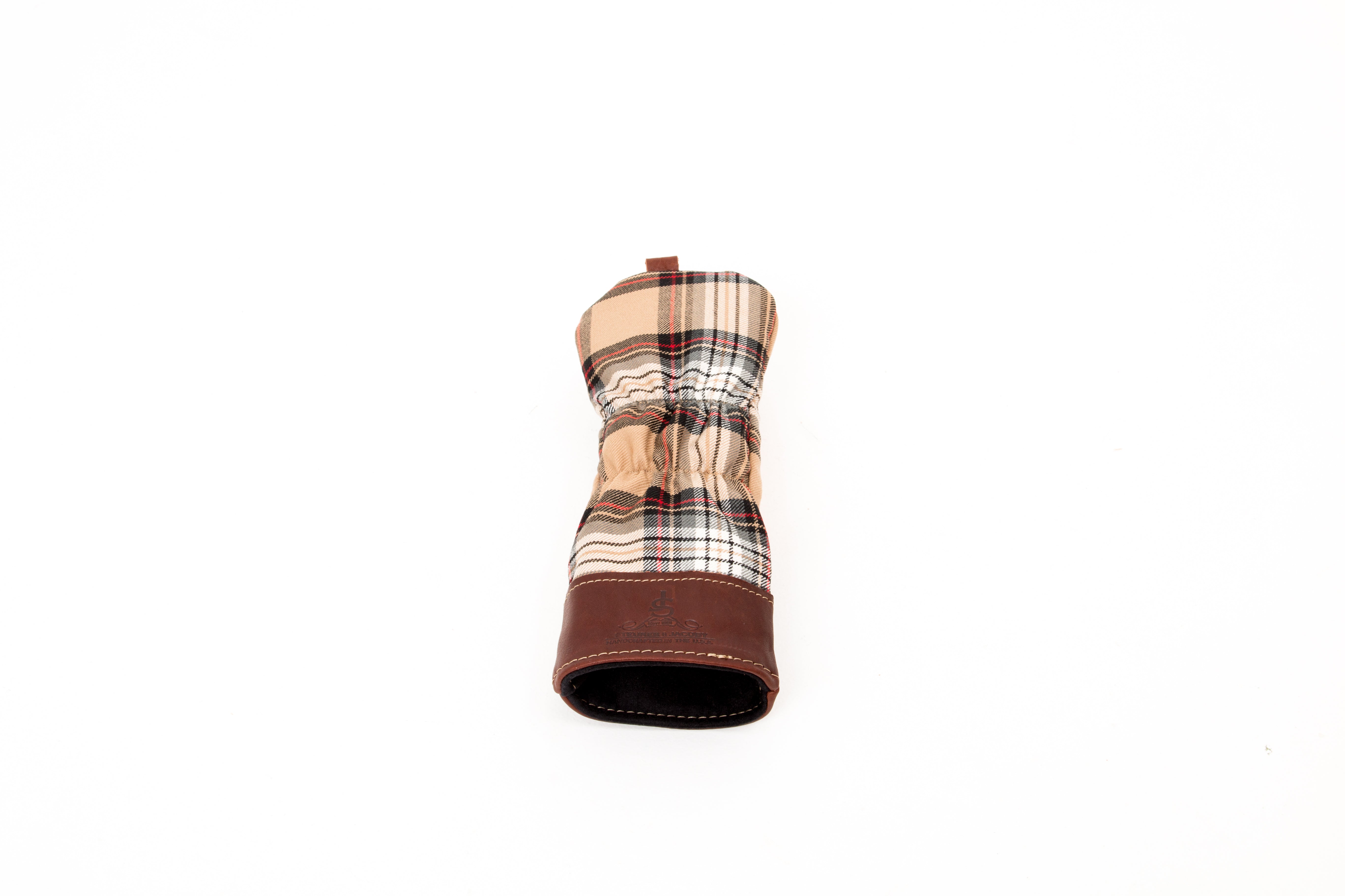 Leather & Wool Tartan Head Cover