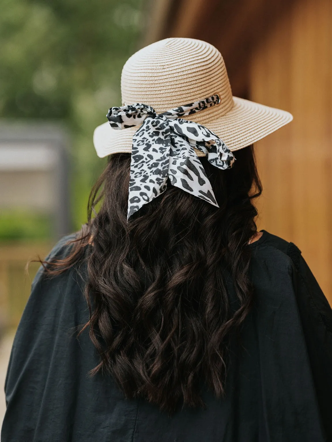 Leopard Ribbon Hat Bea