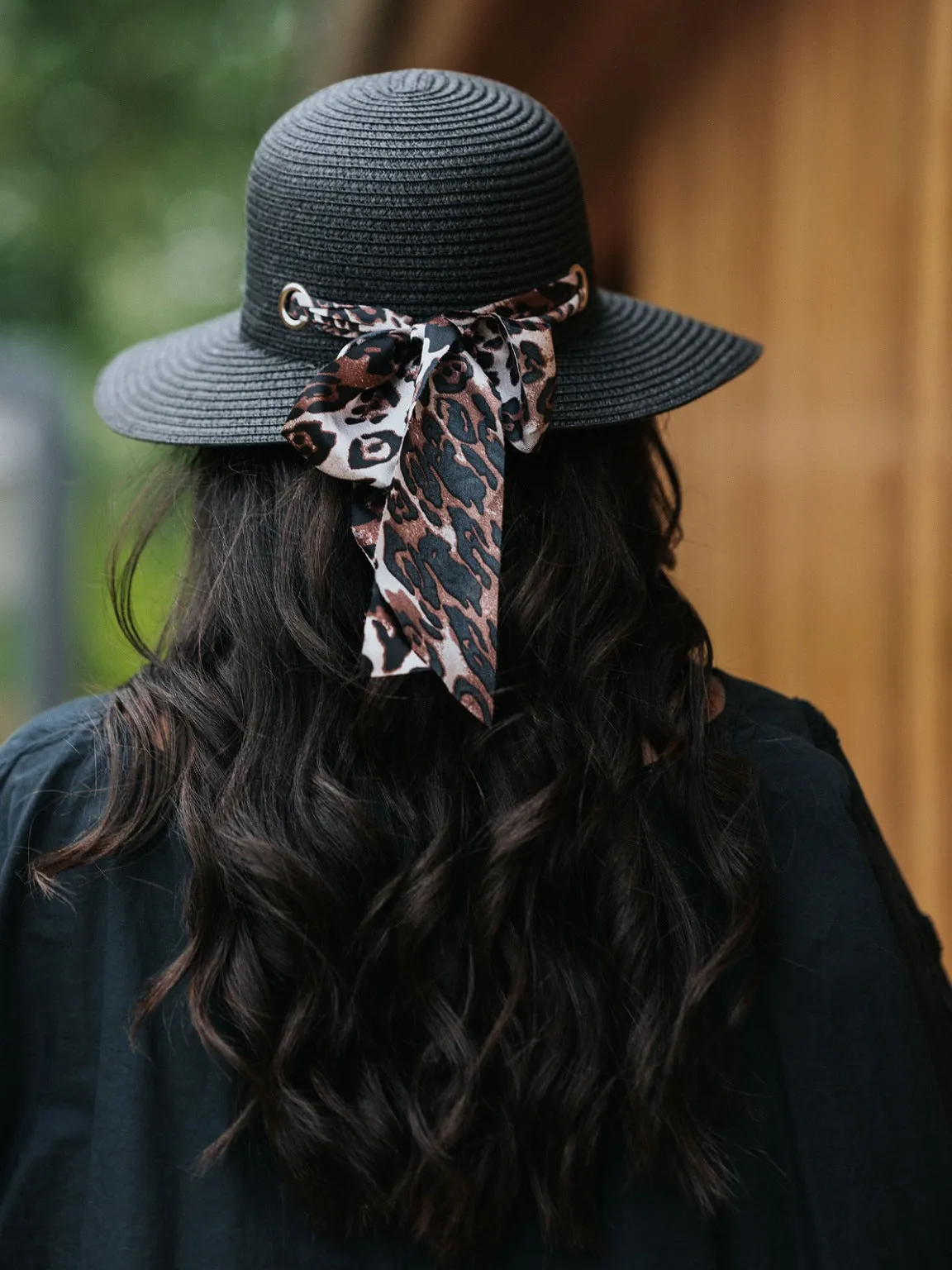 Leopard Ribbon Hat Bea