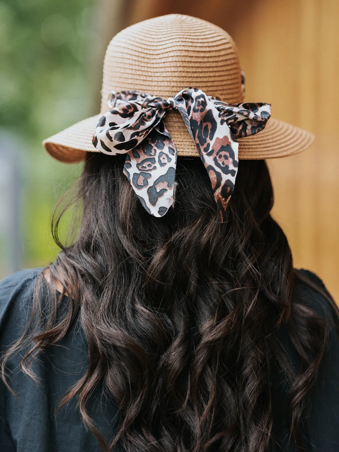 Leopard Ribbon Hat Bea