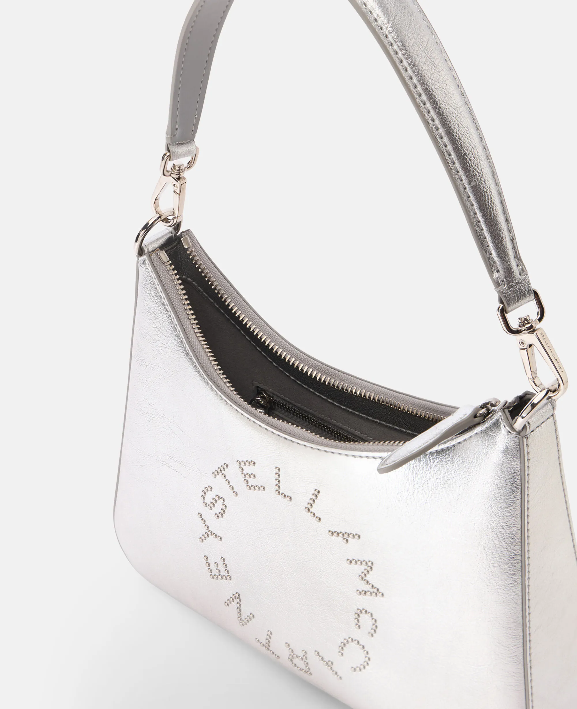 Logo Metallic Crossbody Shoulder Bag