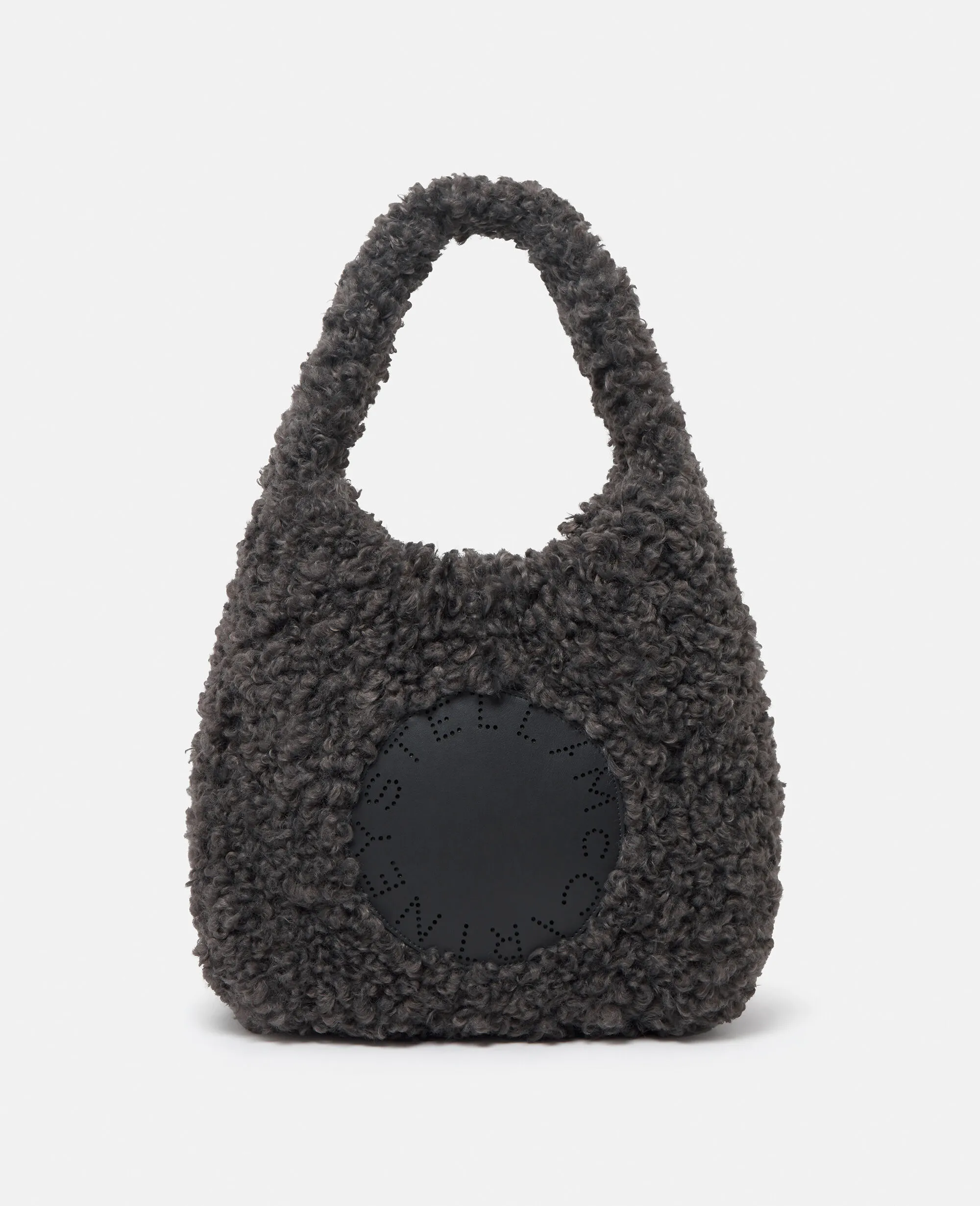 Logo Plush Teddy Hobo Large Tote Bag