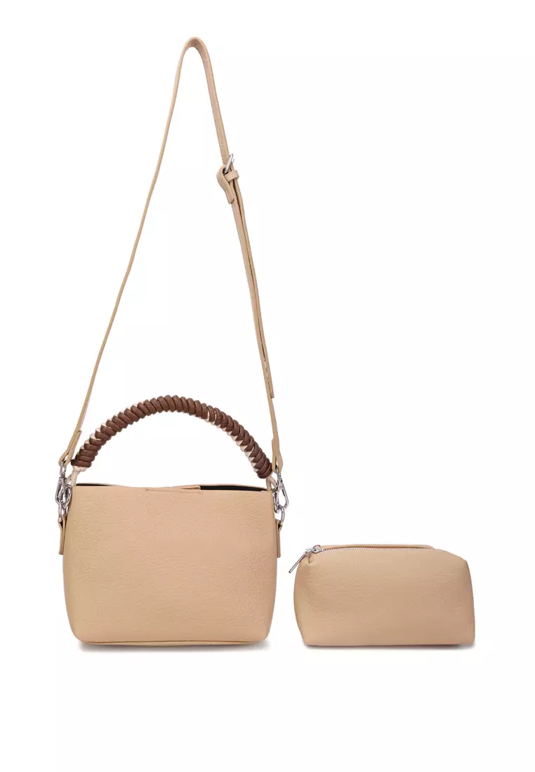 London Rag Cable Cord Strap Mini Bag In Khaki