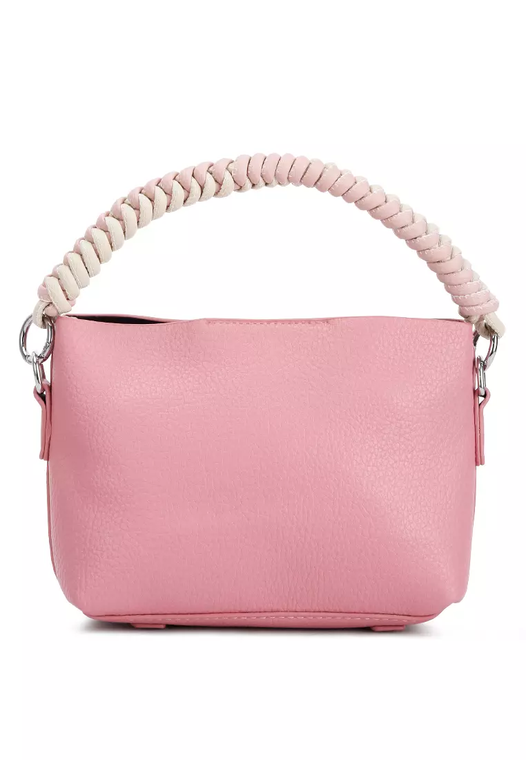 London Rag Cable Cord Strap Mini Bag In Rose