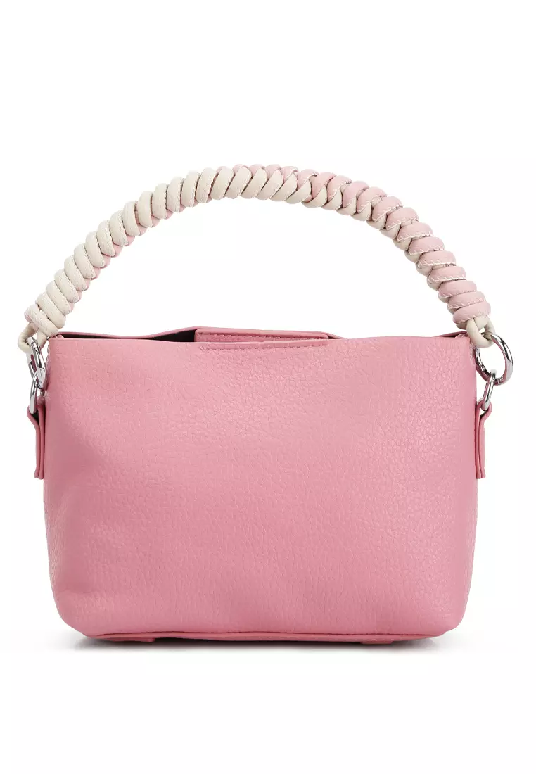 London Rag Cable Cord Strap Mini Bag In Rose