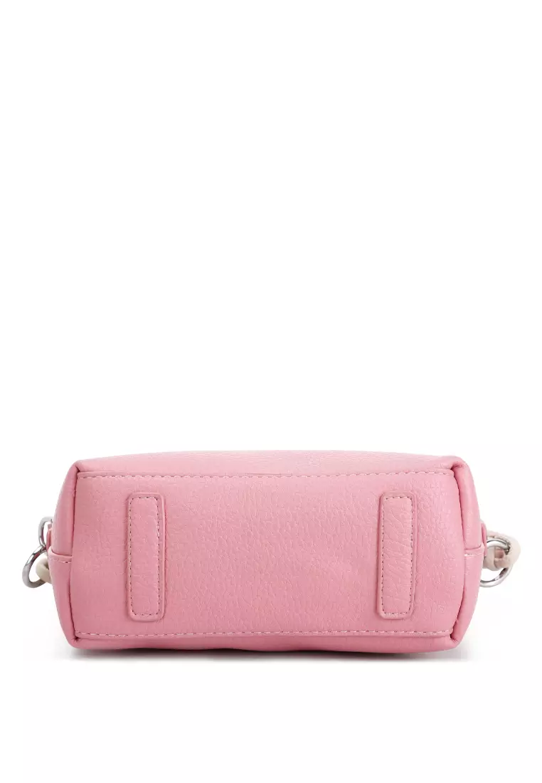 London Rag Cable Cord Strap Mini Bag In Rose