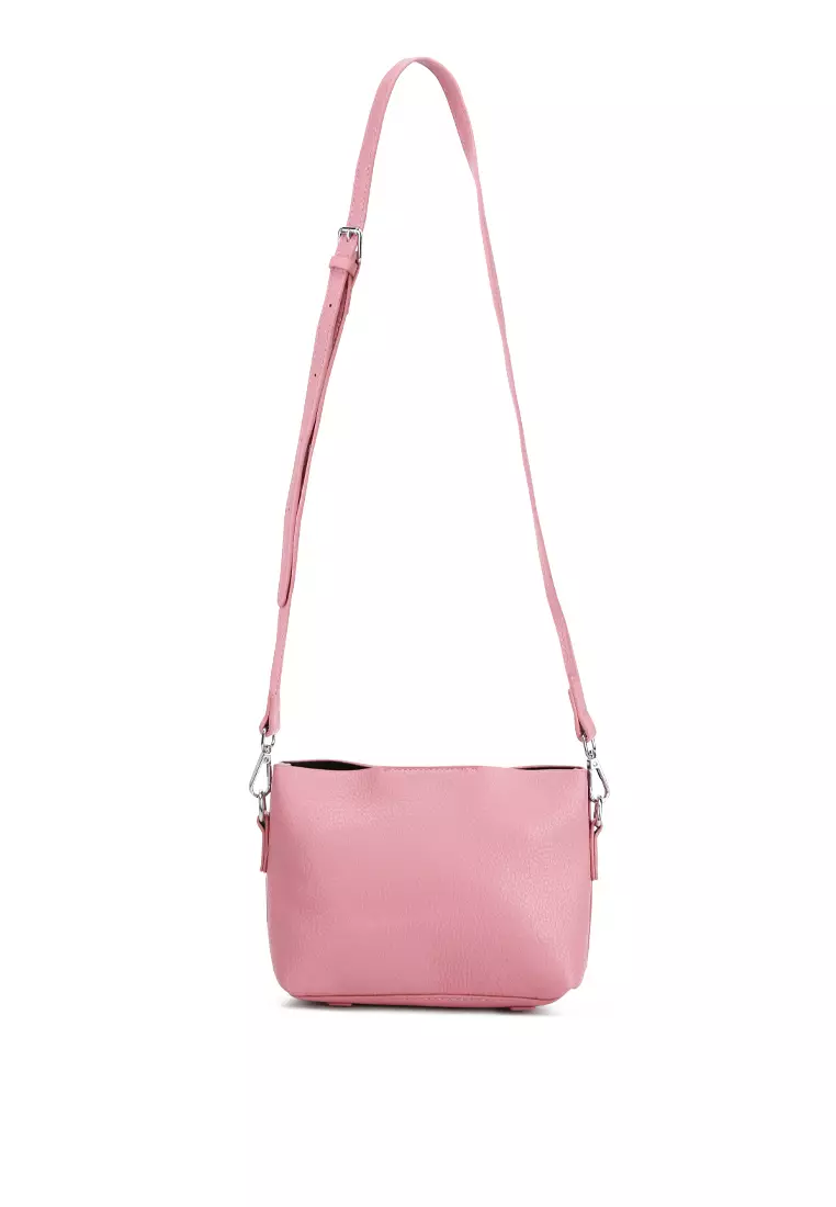 London Rag Cable Cord Strap Mini Bag In Rose