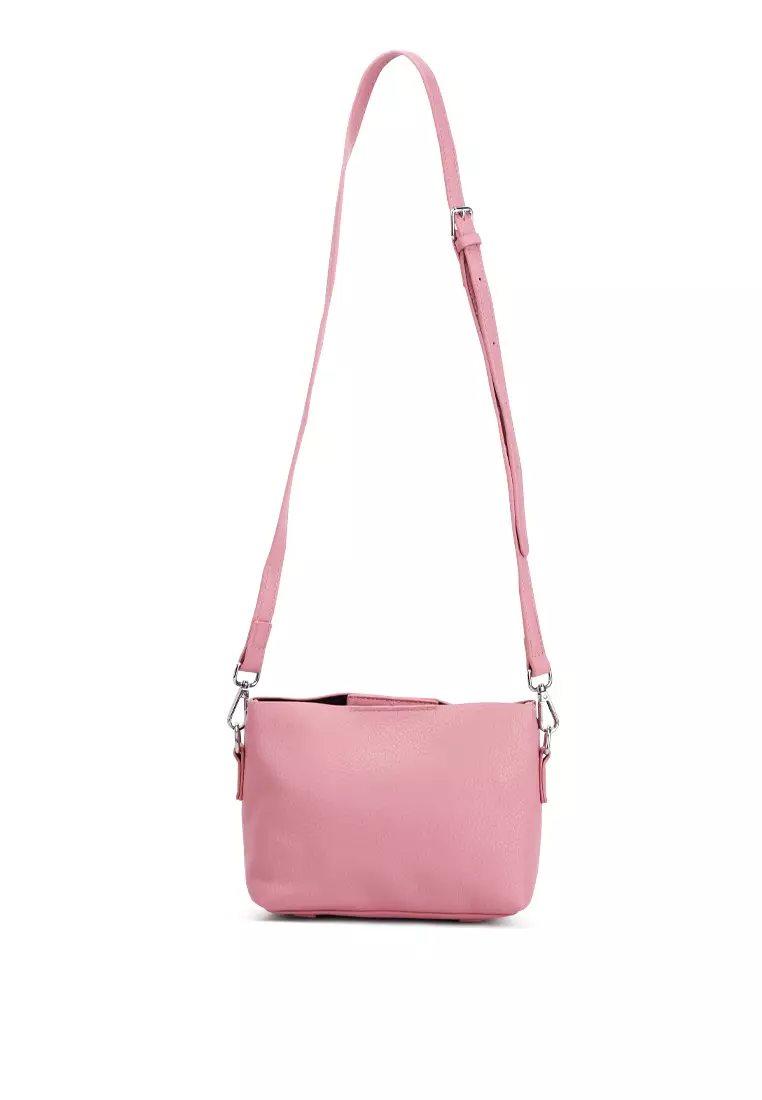 London Rag Cable Cord Strap Mini Bag In Rose