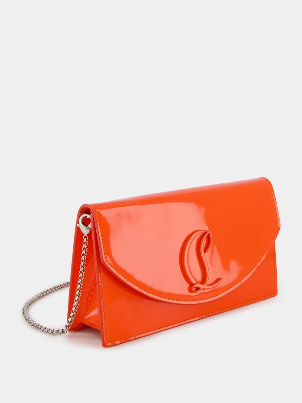 Loubi54 Red Leather Clutch