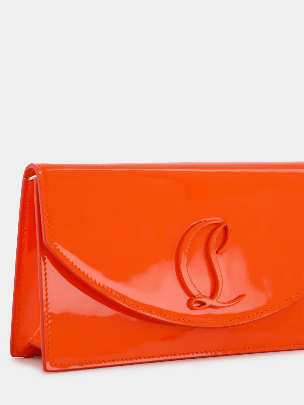 Loubi54 Red Leather Clutch