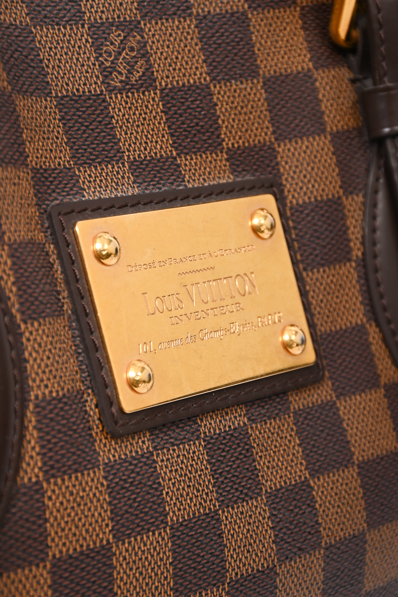 Louis Vuitton 2012 Damier Ebene Hampstead MM Tote