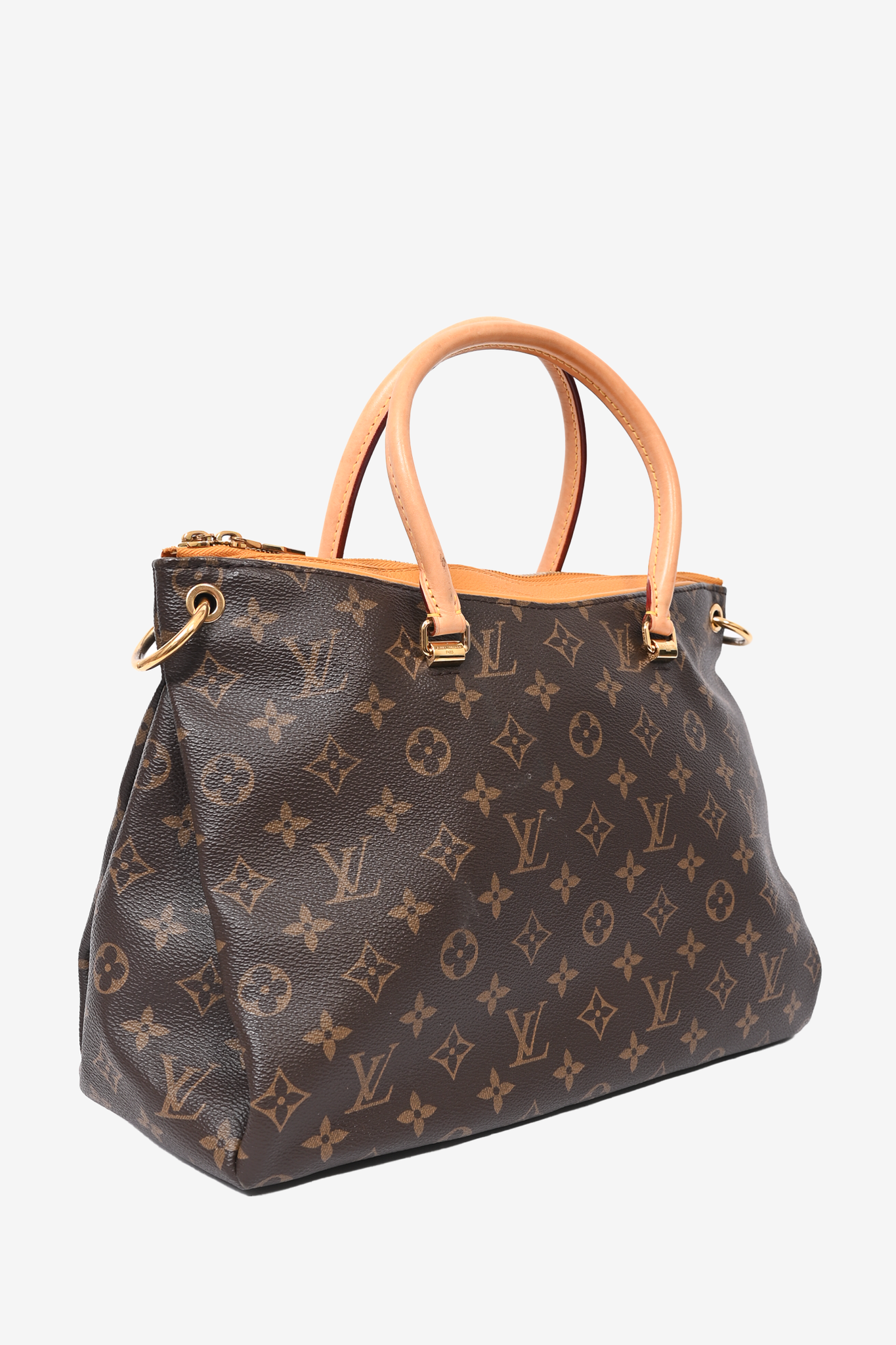 Louis Vuitton 2013 Monogram Yellow Pallas MM Tote with Strap