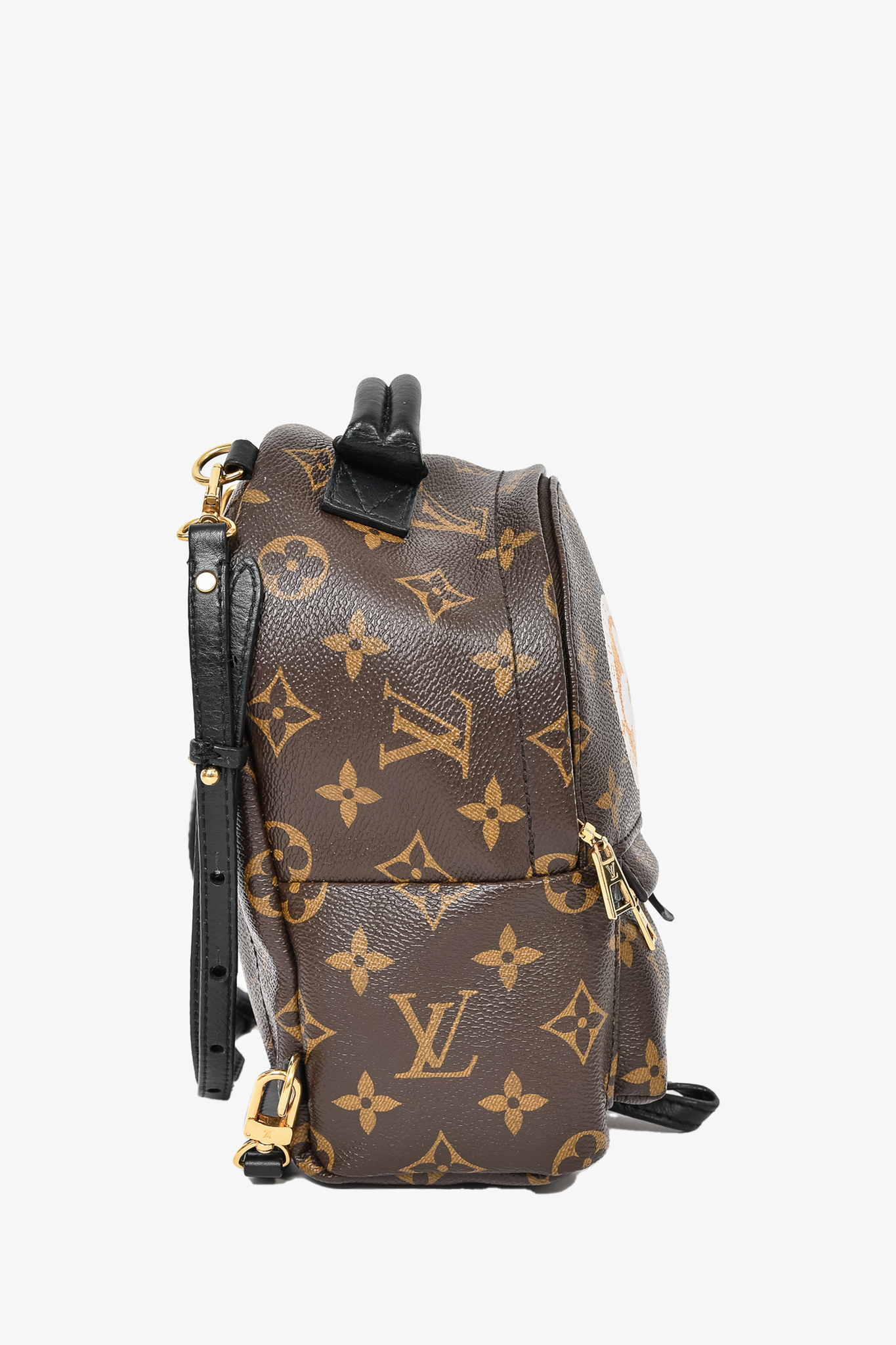 Louis Vuitton 2018 Monogram 'My World' South Korea Patch Mini Palm Springs Backpack