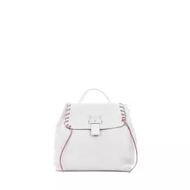 Lucy Backpack M Lacci Cervo Chalk White