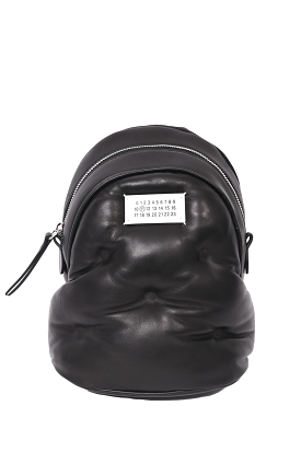 Maison Margiela Black Leather Glam Slam Backpack