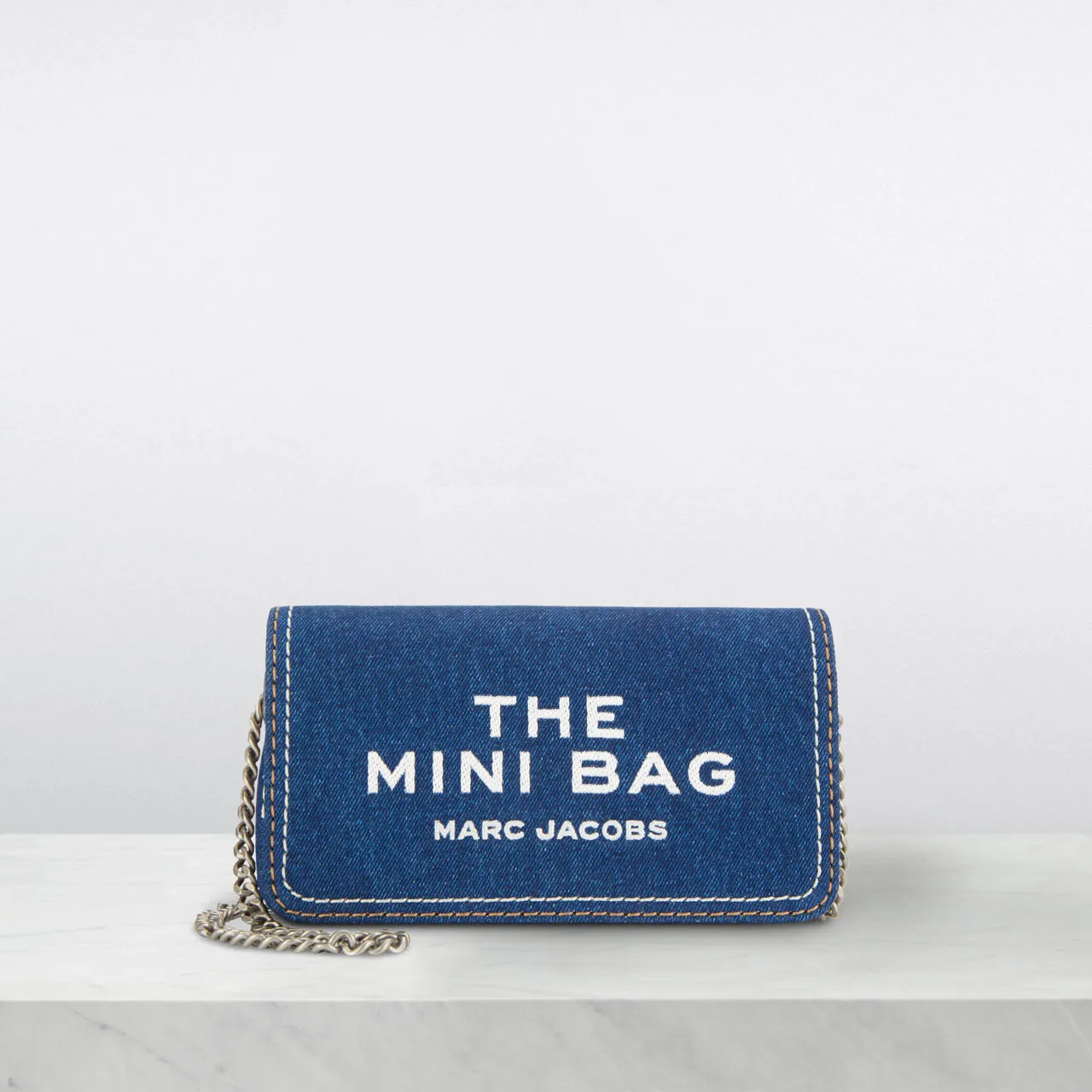 MARC JACOBS The Denim Mini Chain Bag - Denim