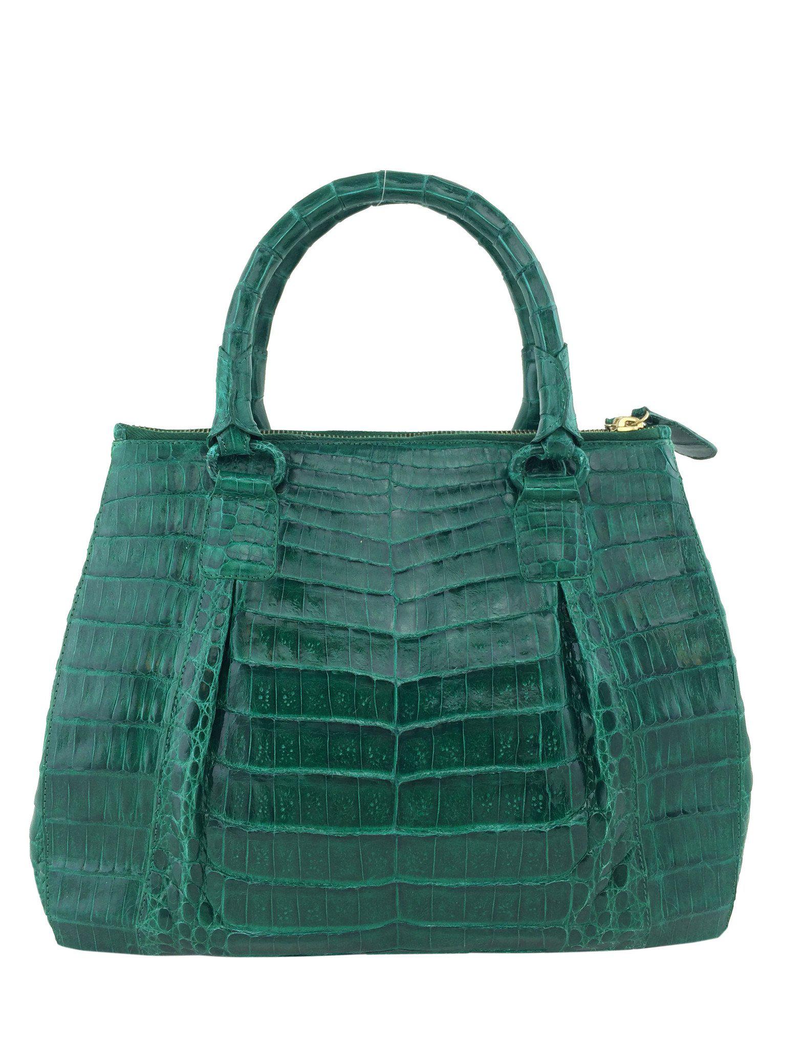 Nancy Gonzalez Double-Zip Crocodile Tote Bag