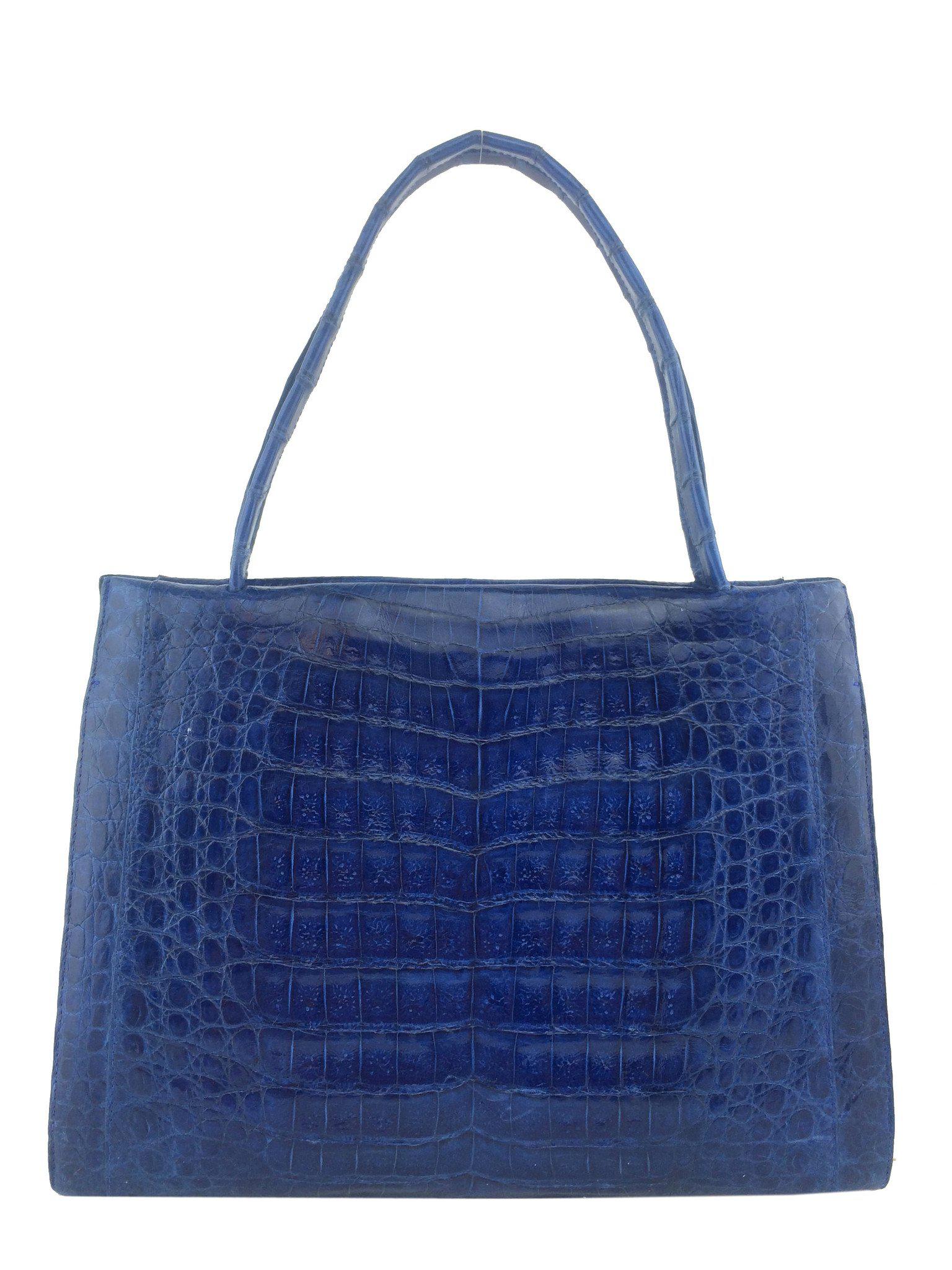 Nancy Gonzalez Wallis Medium Framed Crocodile Tote