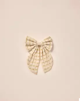 Noralee - Lemon Check Oversized Bow