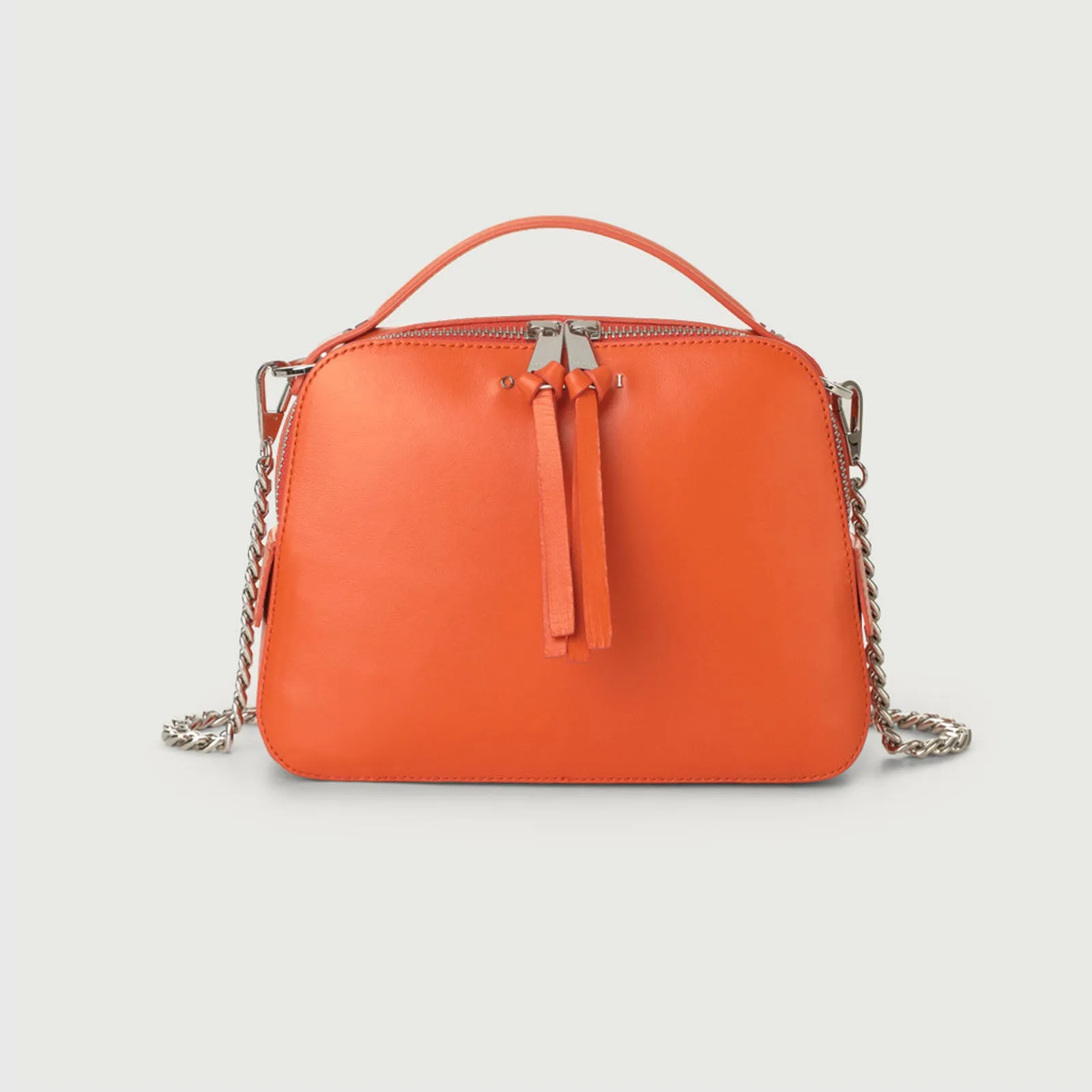 Orciani Mini Bag Chéri Vanity Pelle Arancio