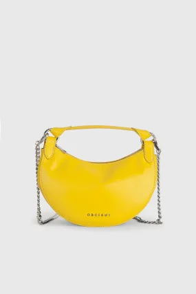 Orciani Mini Bag Dumpling Vanity Pelle Giallo