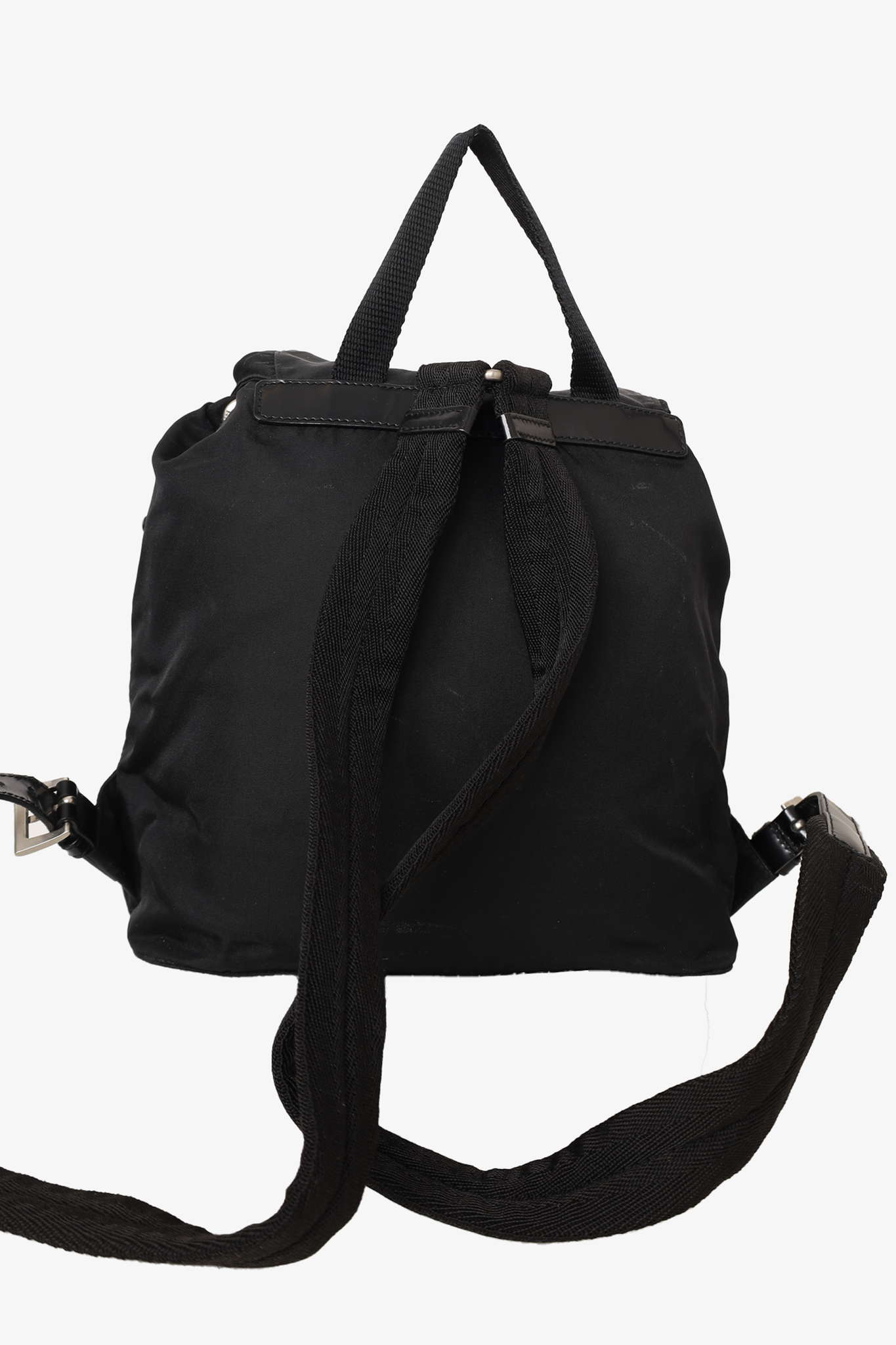 Prada Black Nylon/Saffiano Leather Trim Backpack