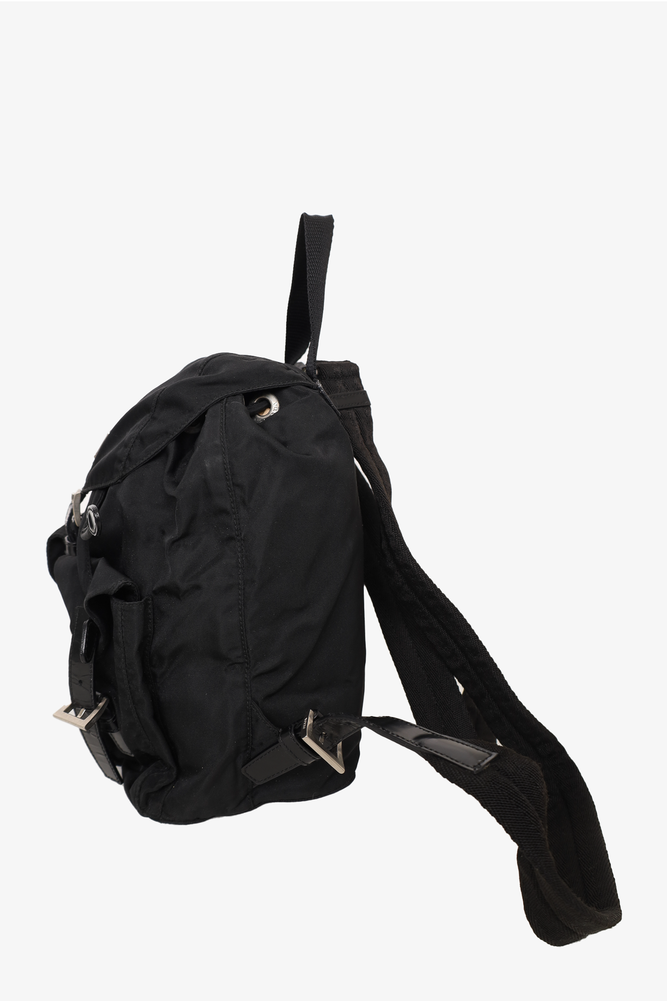 Prada Black Nylon/Saffiano Leather Trim Backpack