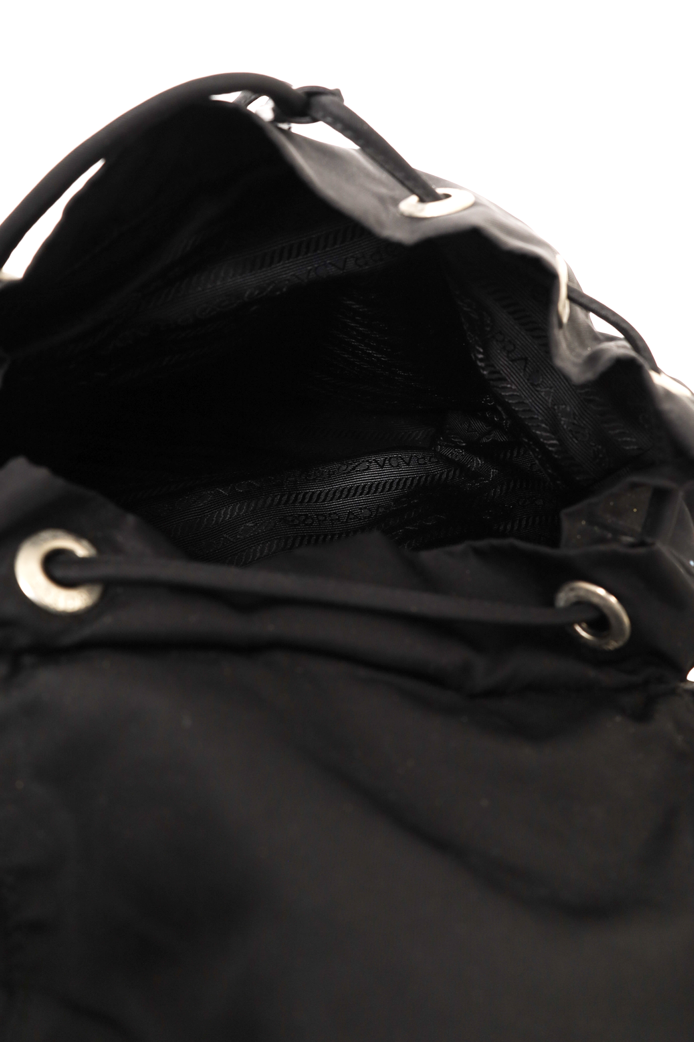 Prada Black Nylon/Saffiano Leather Trim Backpack