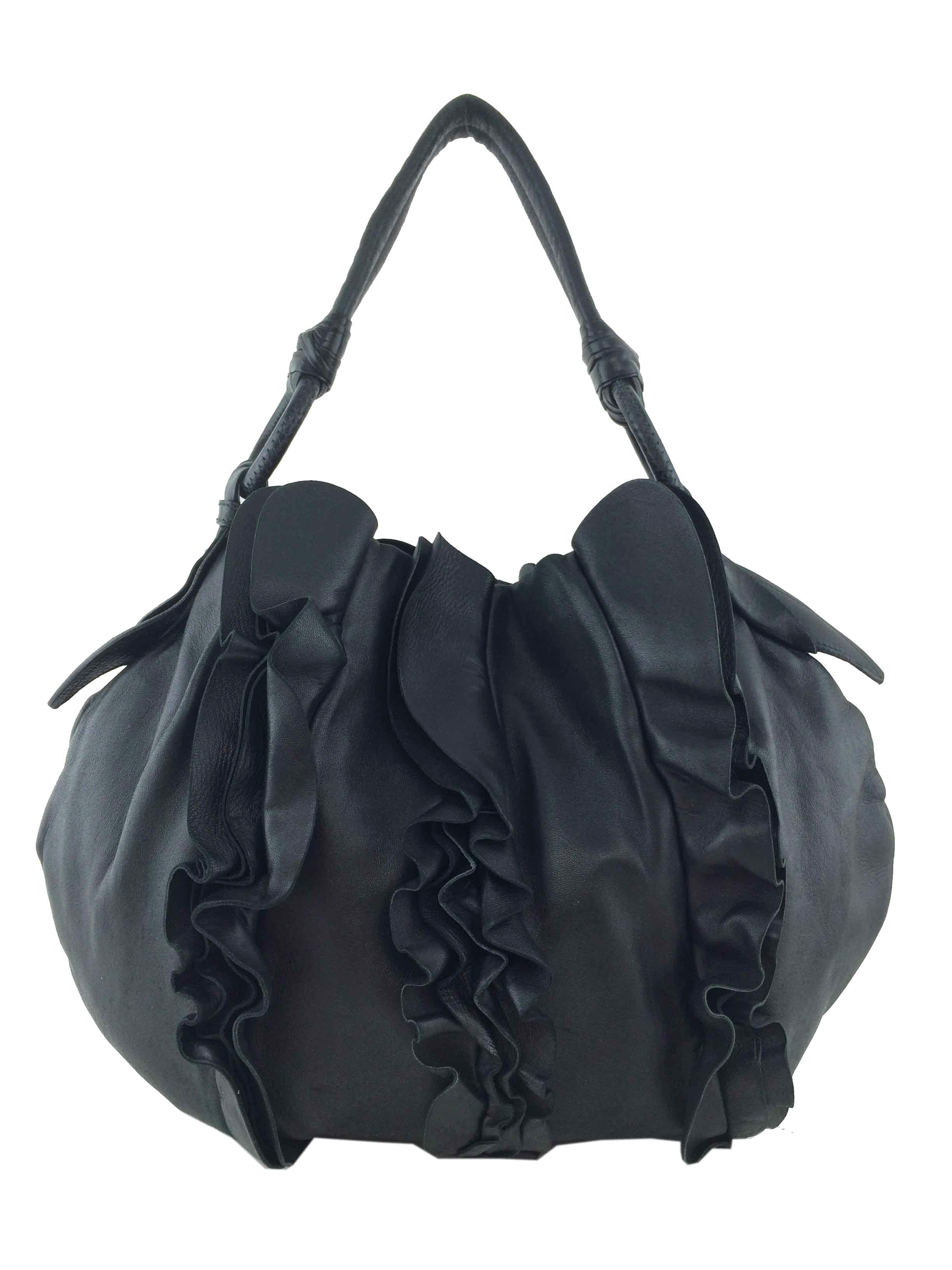 Prada Nappa Ruffle Hobo