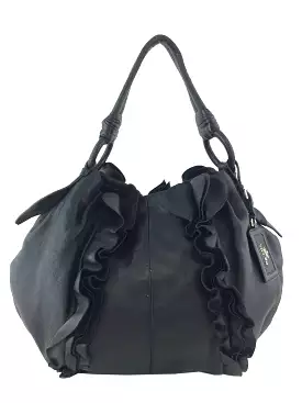 Prada Nappa Ruffle Hobo