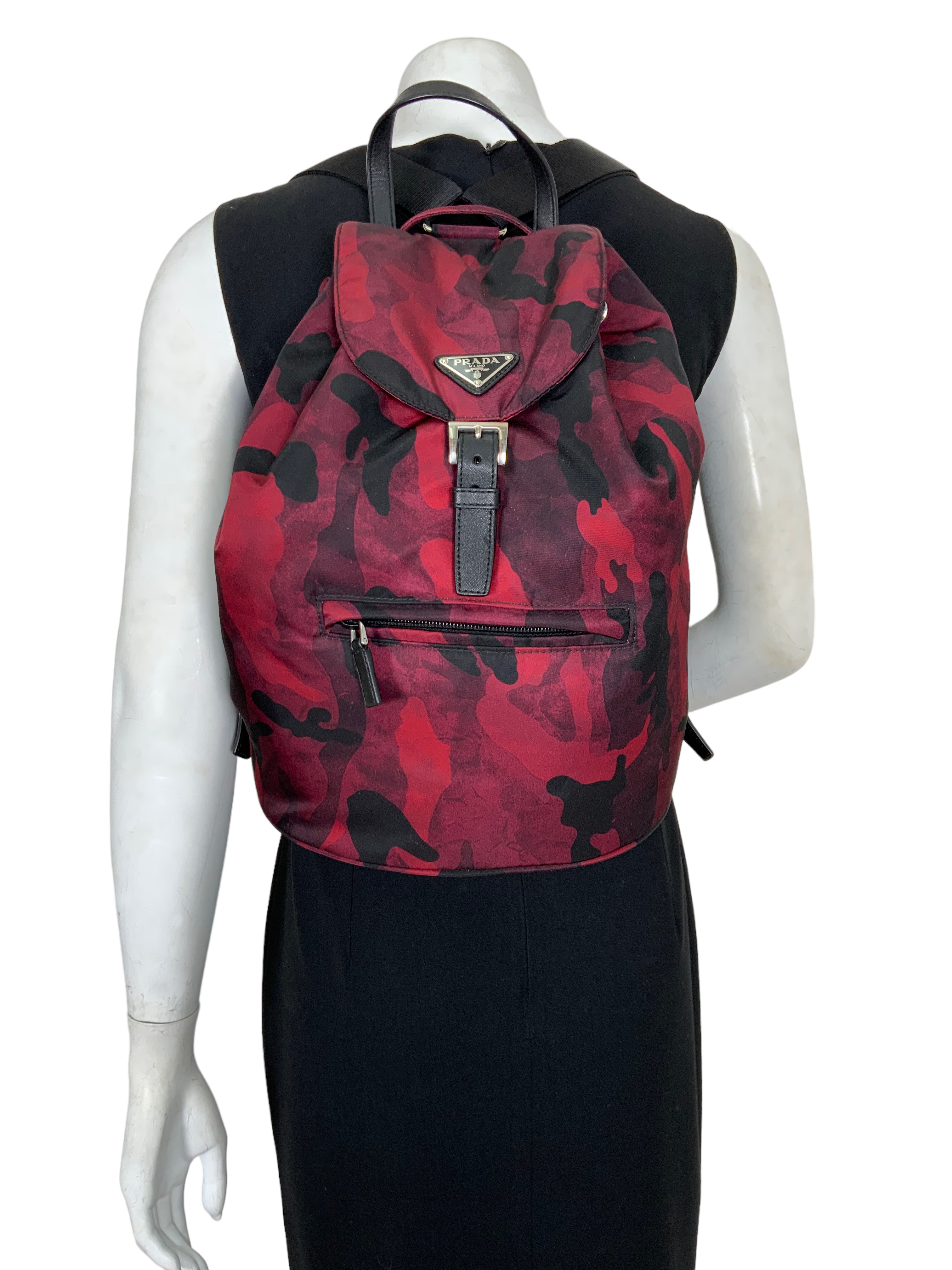 PRADA Tessuto Nylon Camouflage Backpack