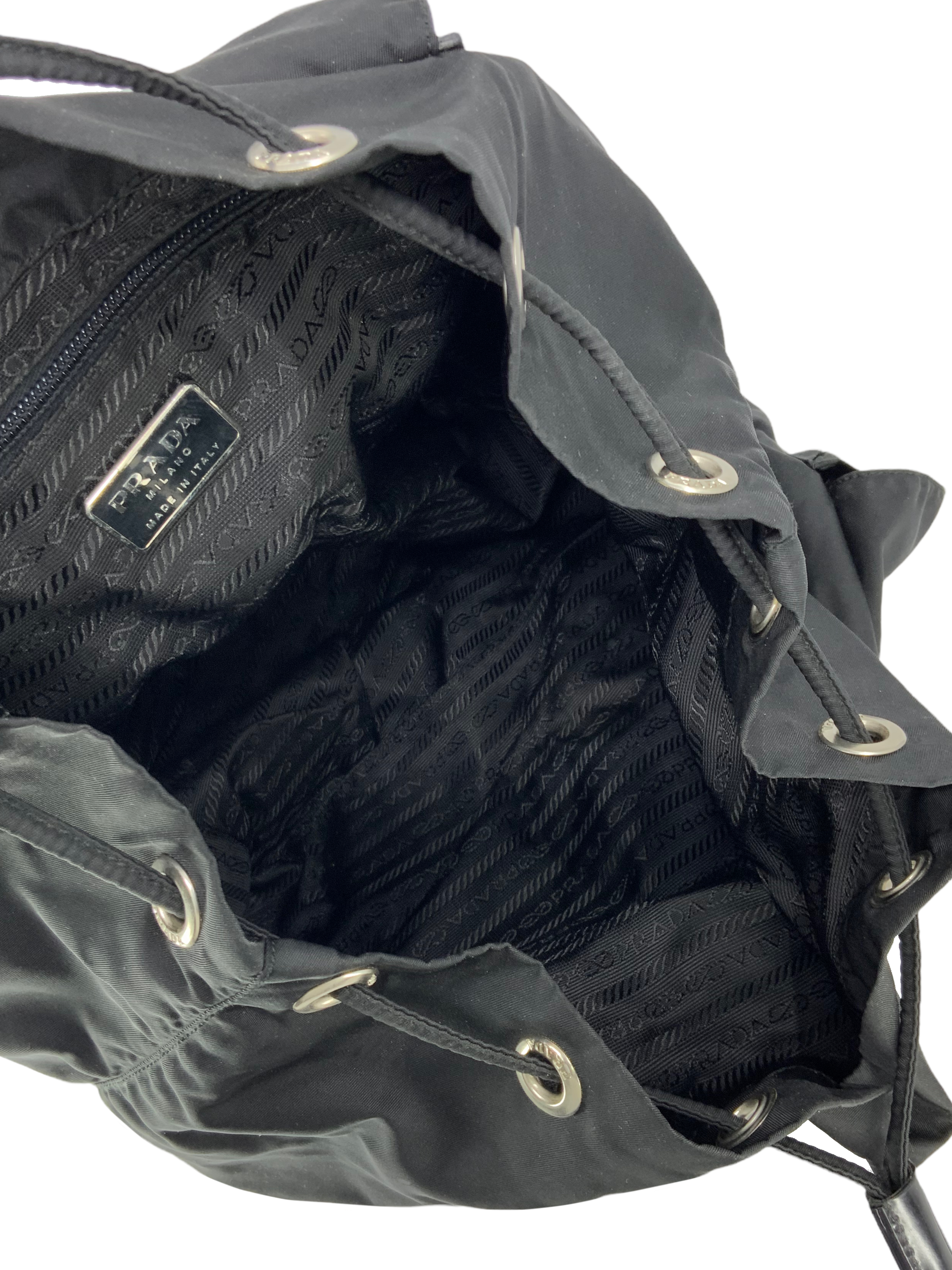 PRADA Tessuto Nylon Double Front Pocket Backpack