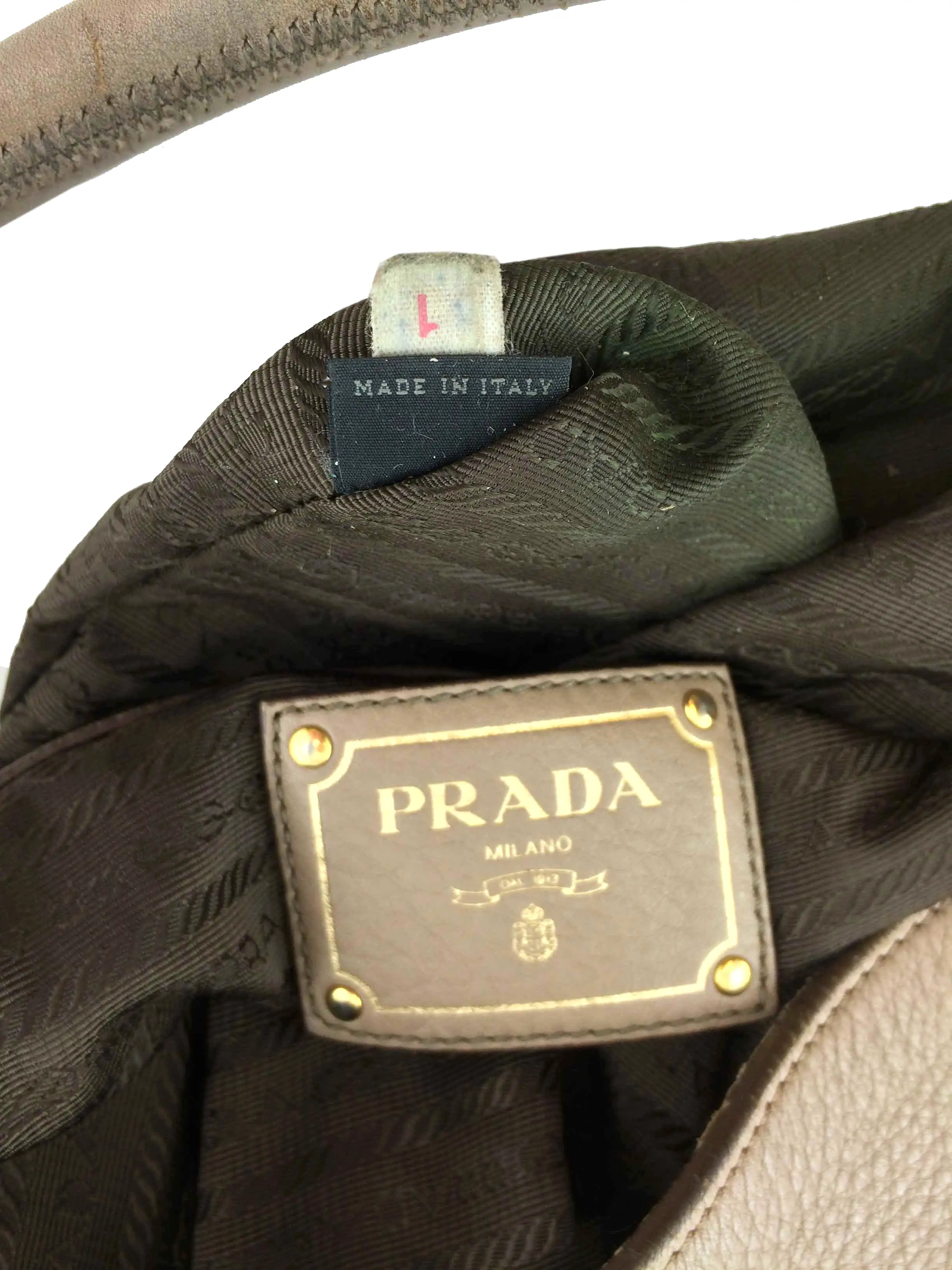 Prada Vitello Diano Leather Hobo Bag