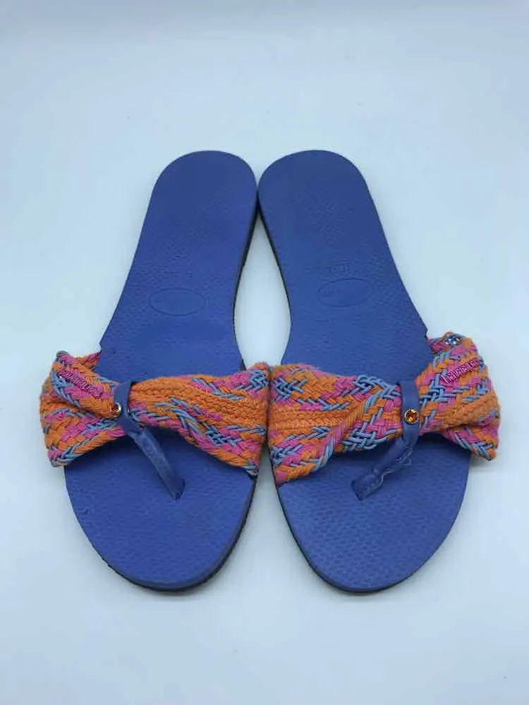 Pre-Owned Havaianas Blue Size 11/12 Flip Flop Sandals