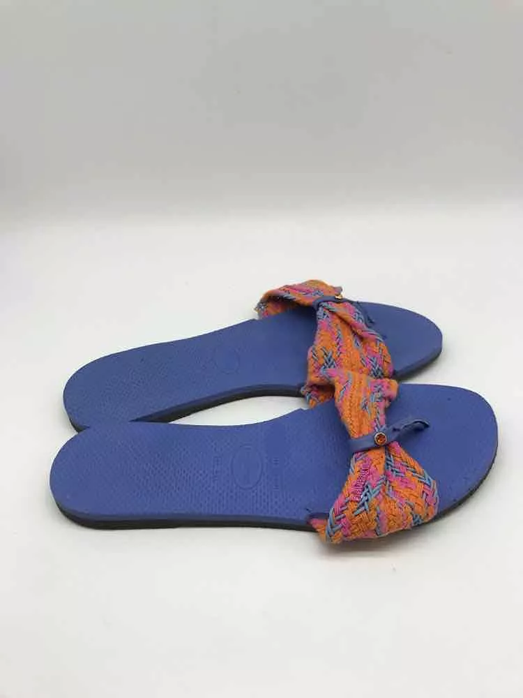 Pre-Owned Havaianas Blue Size 11/12 Flip Flop Sandals