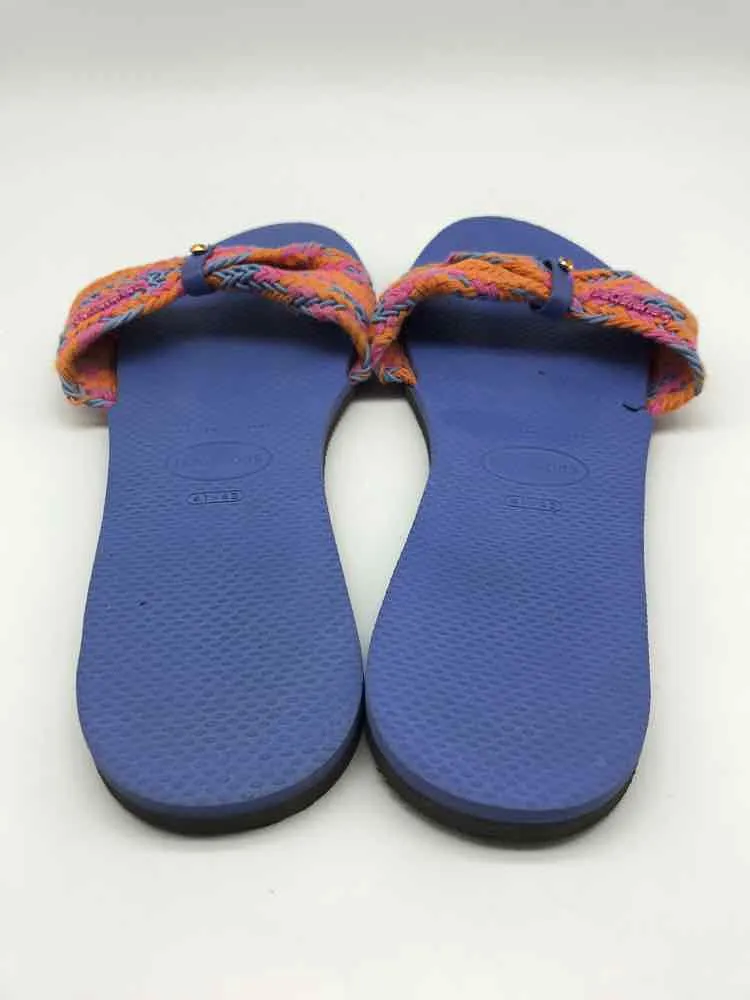 Pre-Owned Havaianas Blue Size 11/12 Flip Flop Sandals