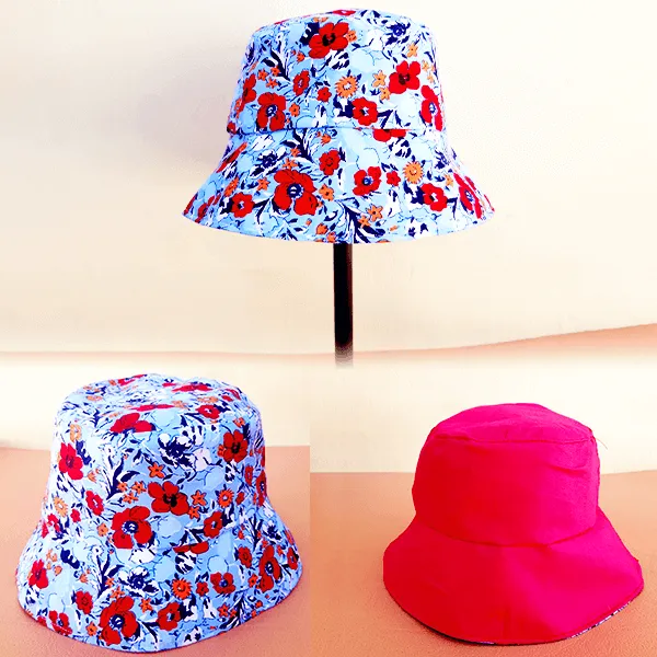 Reversible Bucket Hat PDF Download Pattern (4 sizes included)