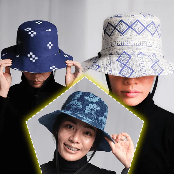 Reversible Bucket Hat PDF Download Pattern (4 sizes included)