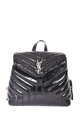 Saint Laurent 2018 Black Patent Small LouLou Backpack