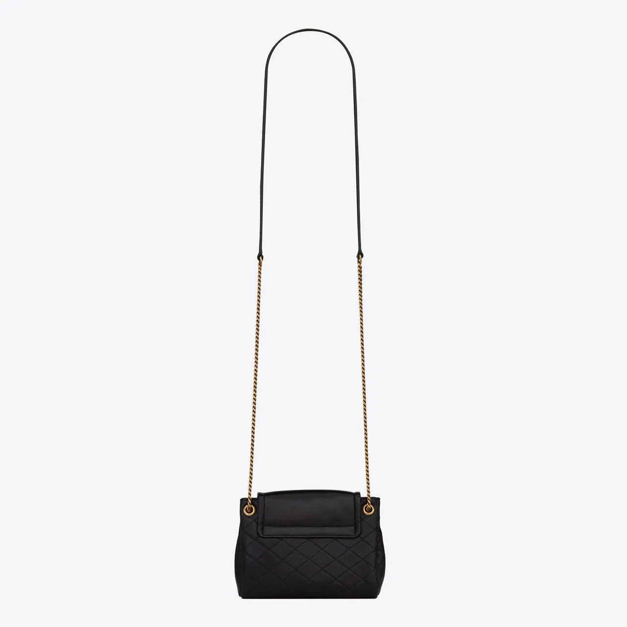 SAINT LAURENT Nolita Mini Leather Shoulder Bag - NERO