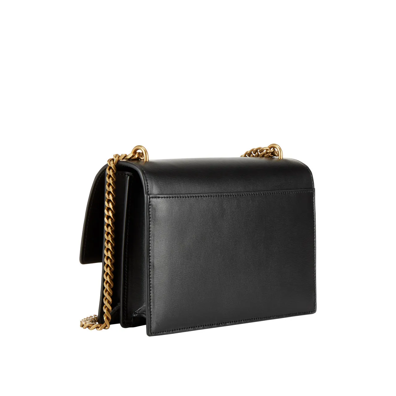 SAINT LAURENT Sunset Smooth Leather Medium Chain Bag - BLACK