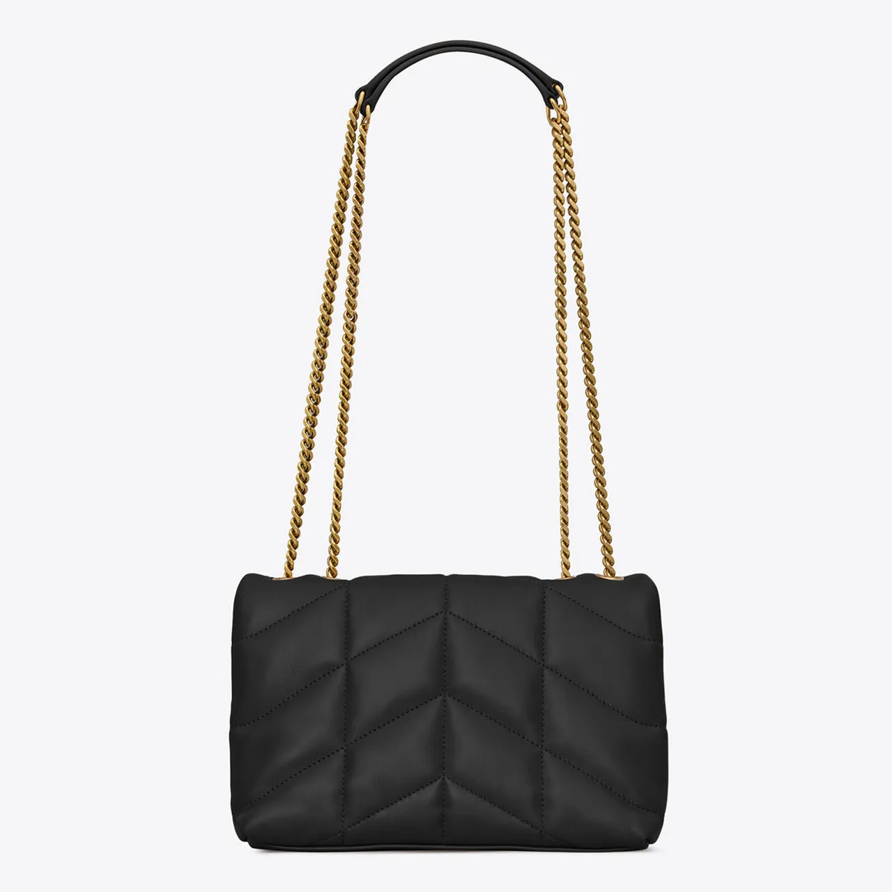 SAINT LAURENT Toy Puffer Nappa Leather Shoulder Bag - NERO