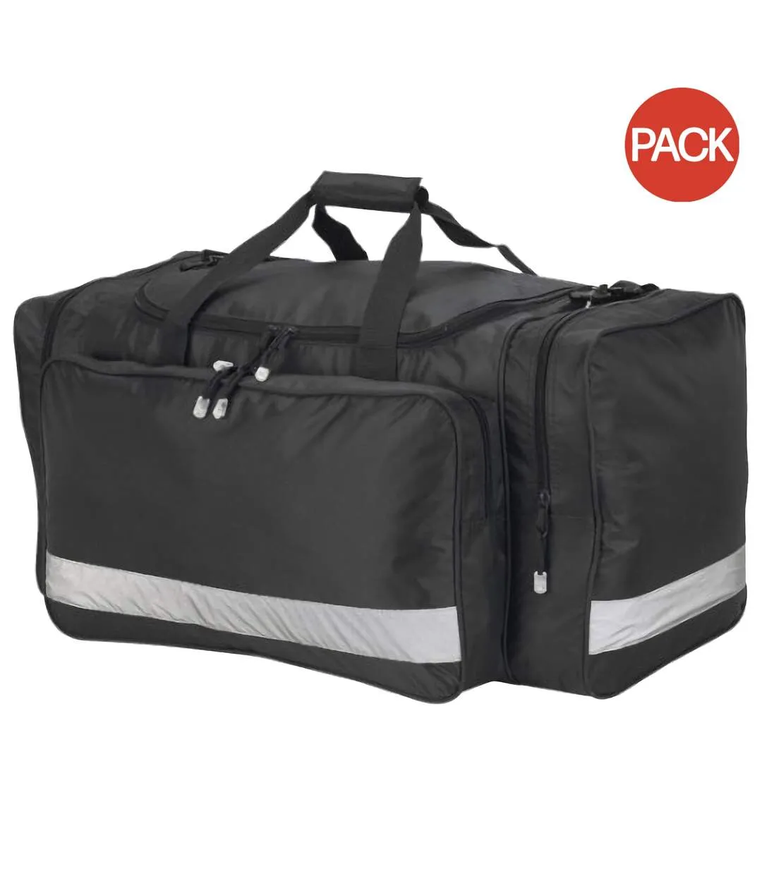 Shugon Glasgow Jumbo Kit Holdall Duffle Bag - 75 Litres (Pack of 2) (Black) (One Size) - UTBC4454