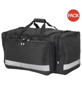 Shugon Glasgow Jumbo Kit Holdall Duffle Bag - 75 Litres (Pack of 2) (Black) (One Size) - UTBC4454