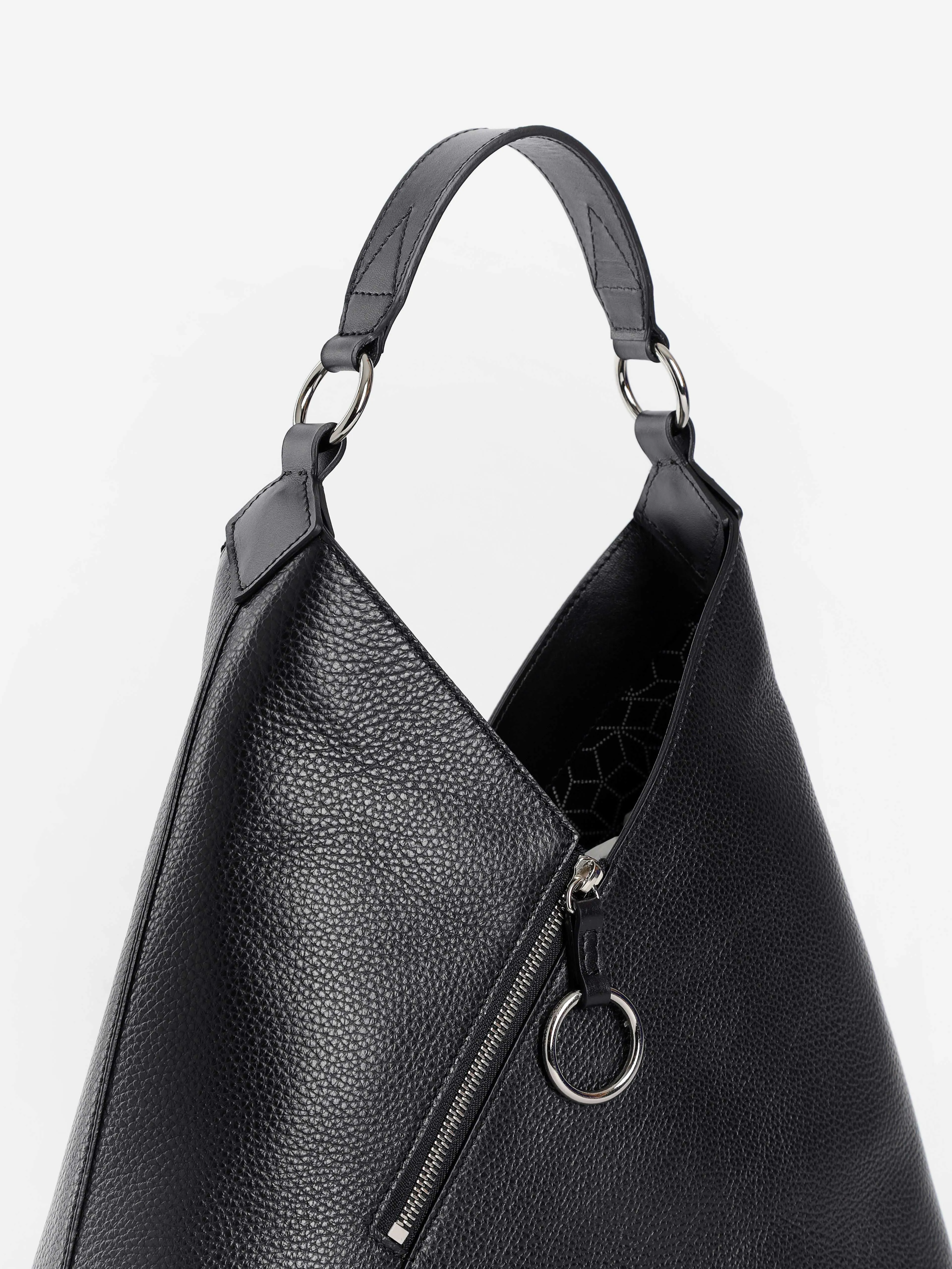 simone rainer pyramid hobo bag