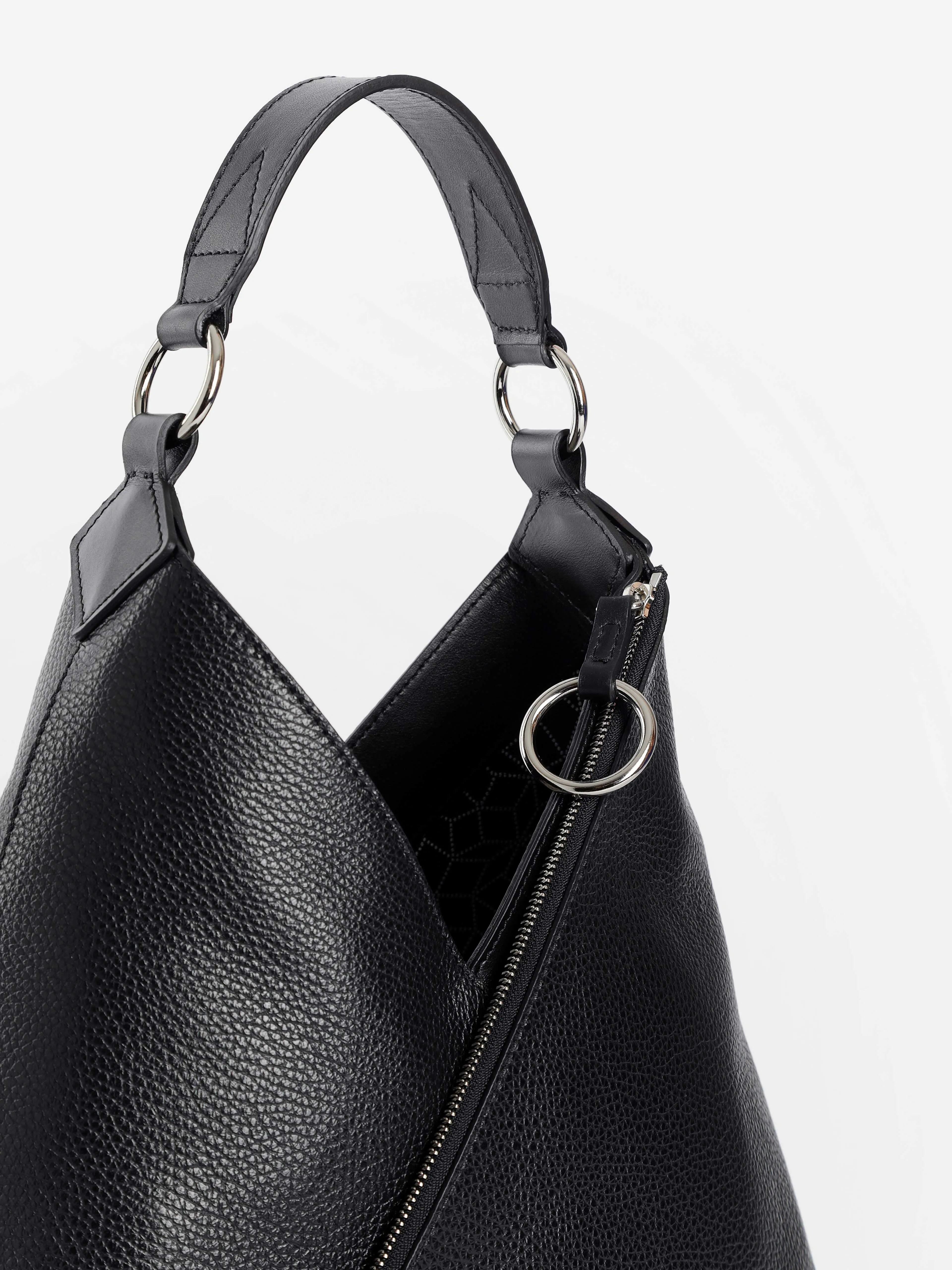 simone rainer pyramid hobo bag