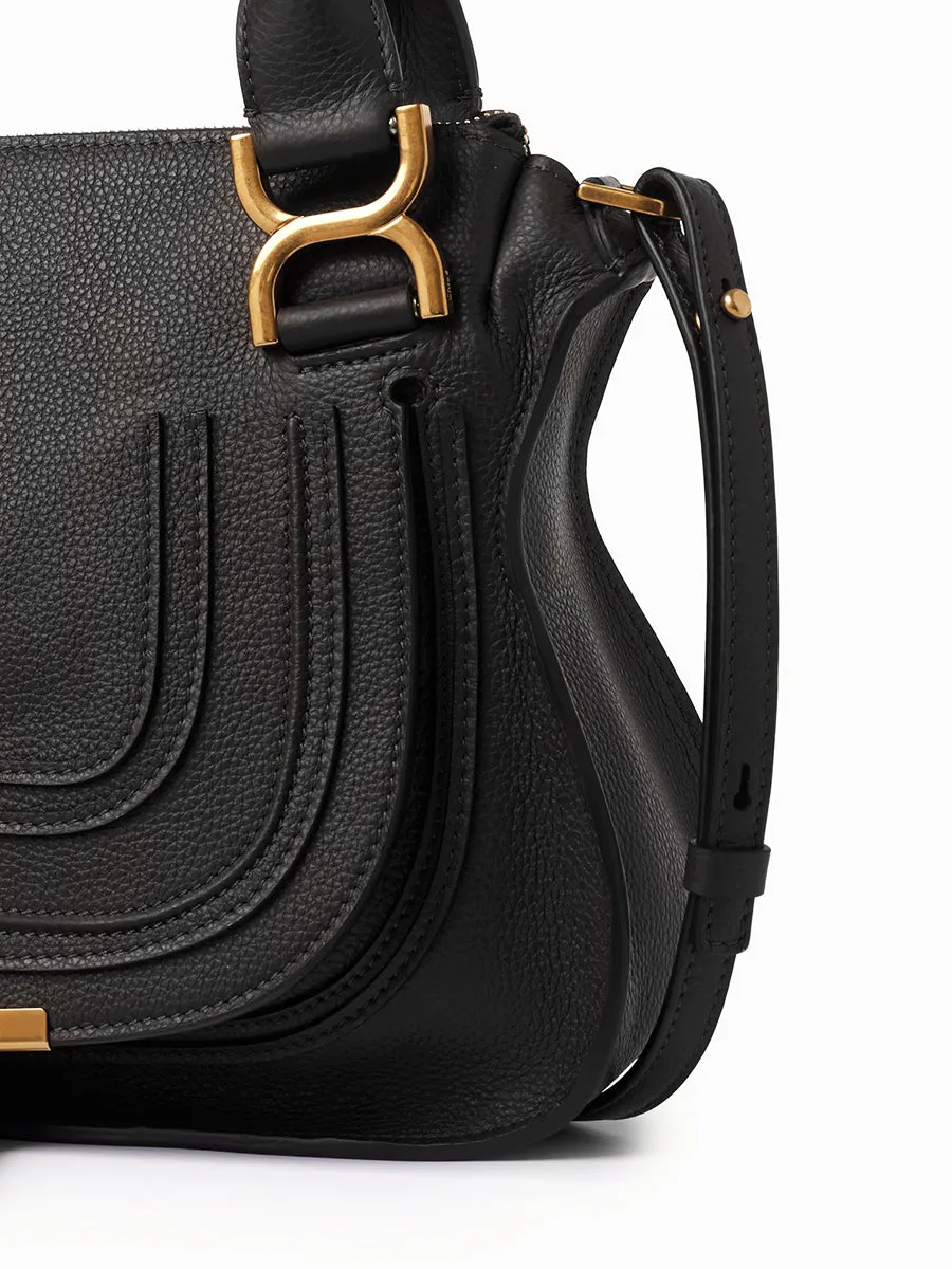 Small Marcie Handbag in Black