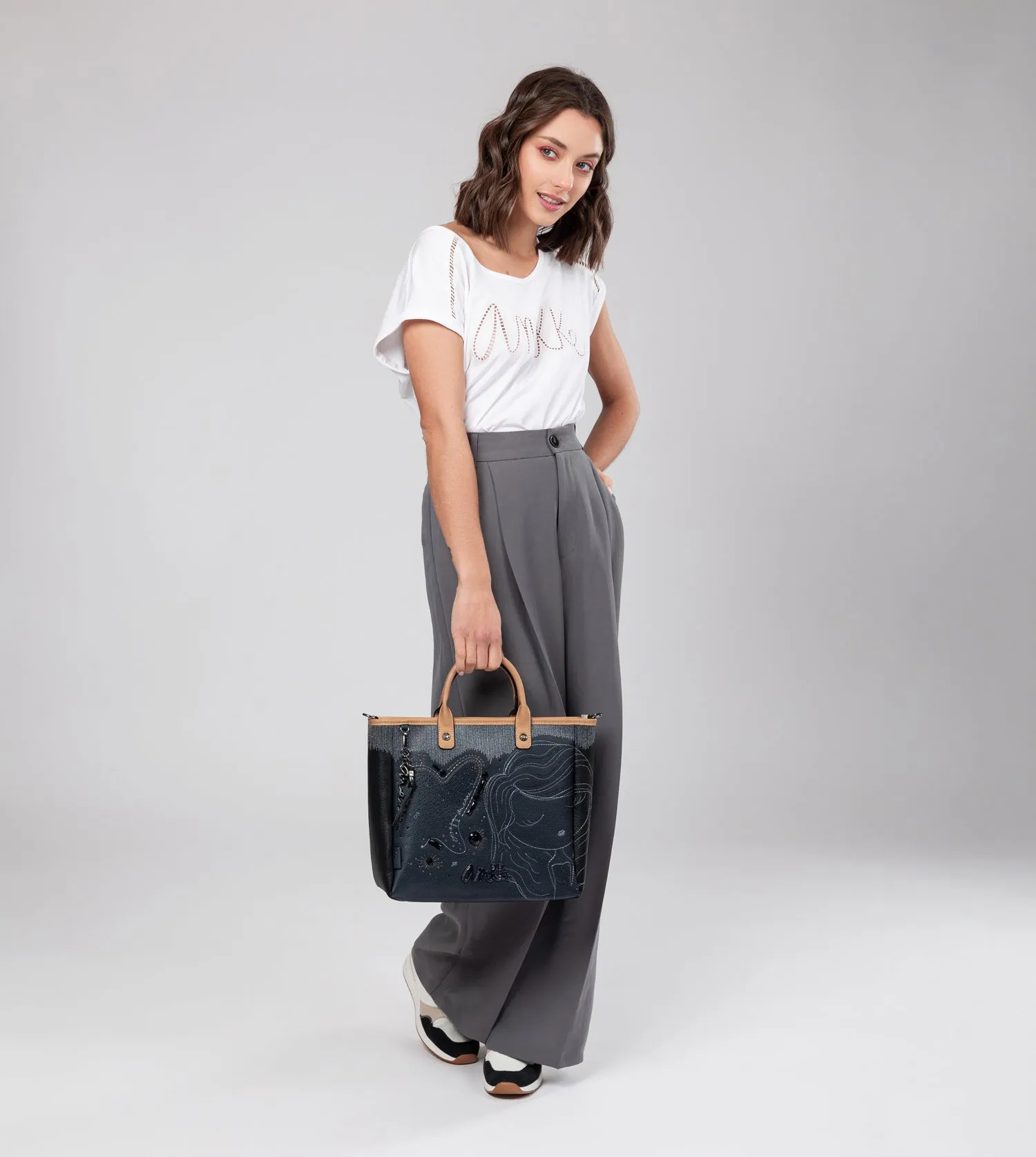 Studio navy blue tote