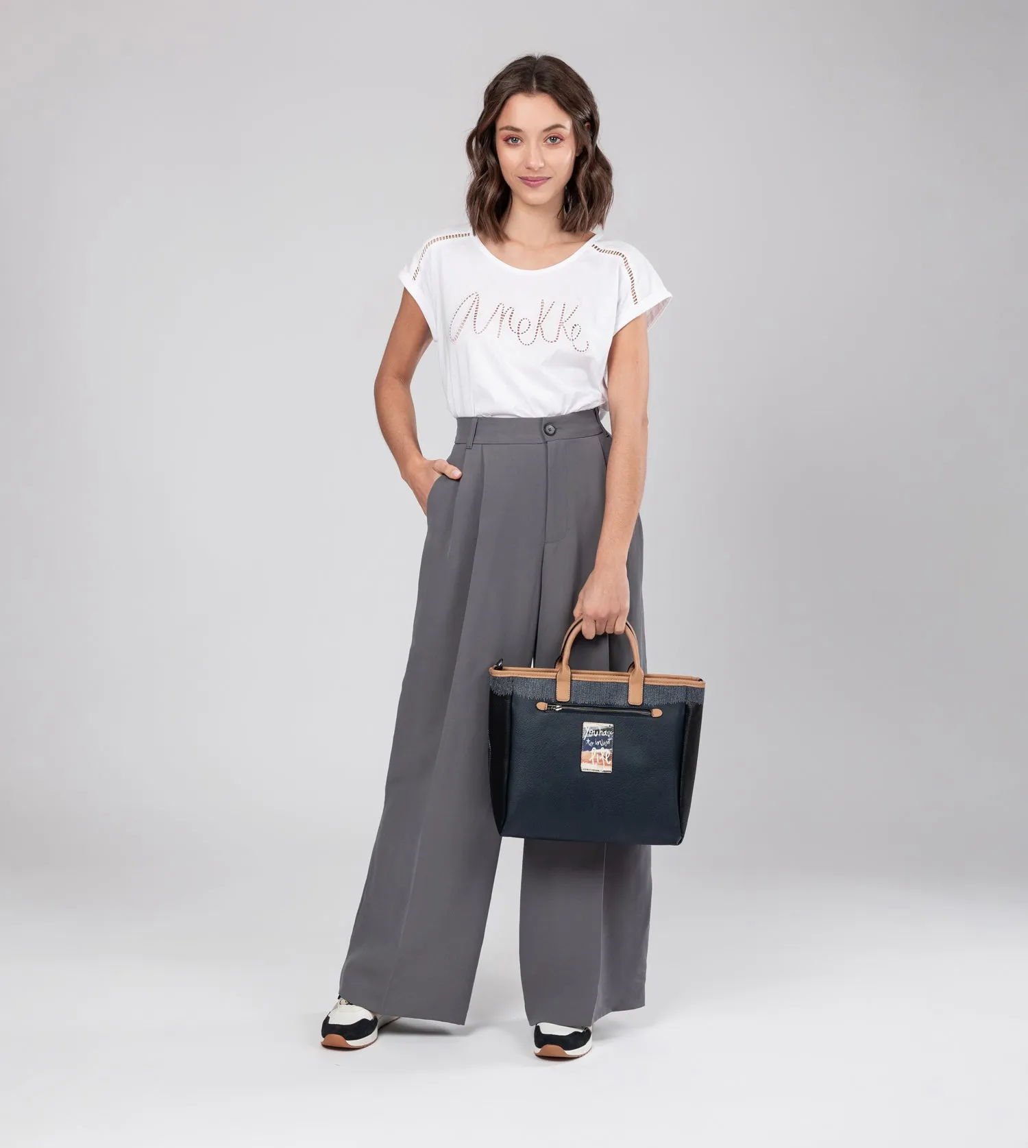 Studio navy blue tote