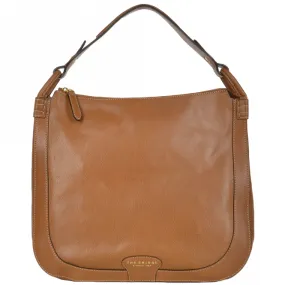 The Bridge Sofia Full Grain Italian Large Travel Hobo Bag Havana/gold Tan - 040755 1P 2C NH